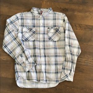 Boys quicksilver long sleeve button up